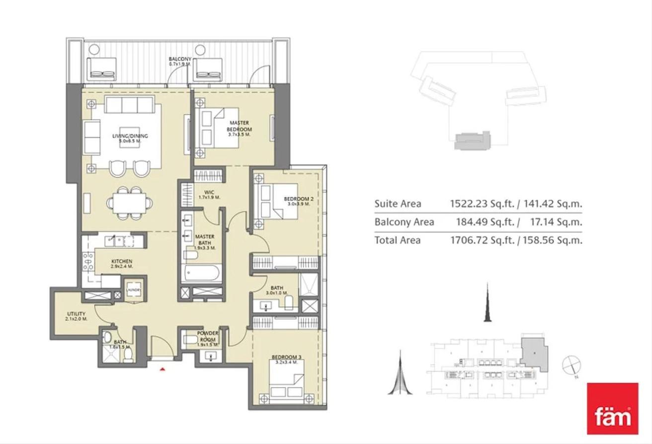 Downtown Views II Tower 2, United Arab Emirates Downtown Views II Tower 2, United Arab Emirates